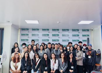 Thăm tòa soạn Dân Trí – Chuyến đi thực tế thuộc môn Truyền thông Điện Tử, Chương trình Báo chí và Truyền thông Đại chúng, Đại học Minh Chuyền, Đài Loan hợp tác cùng Đại học Ngoại Thương Hà Nội.